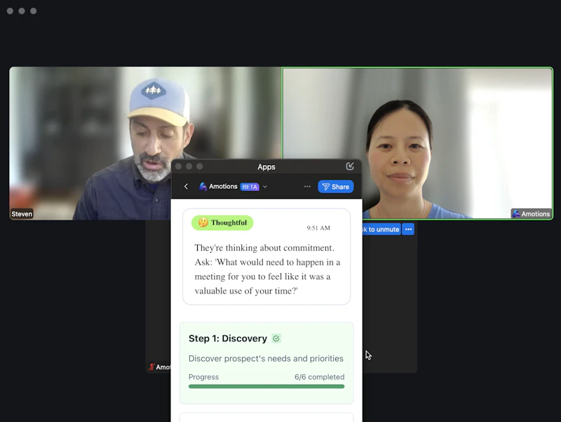 Emotional intelligence AI for live calls screenshot 2