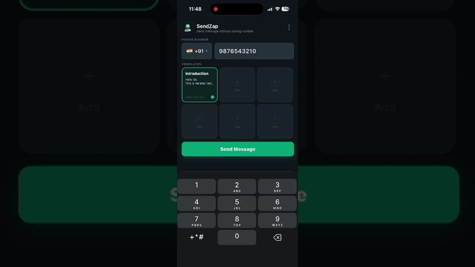 Sendzap screenshot 1 (video preview)