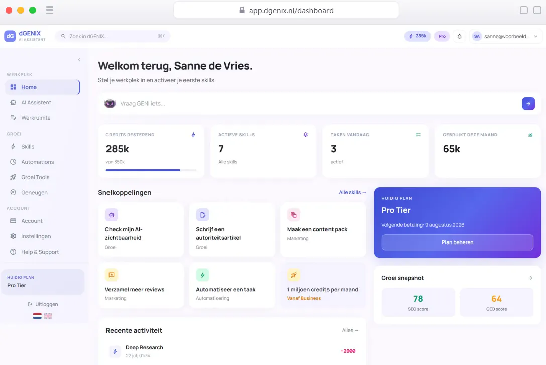 dGENIX | AI SaaS Assistant gallery image
