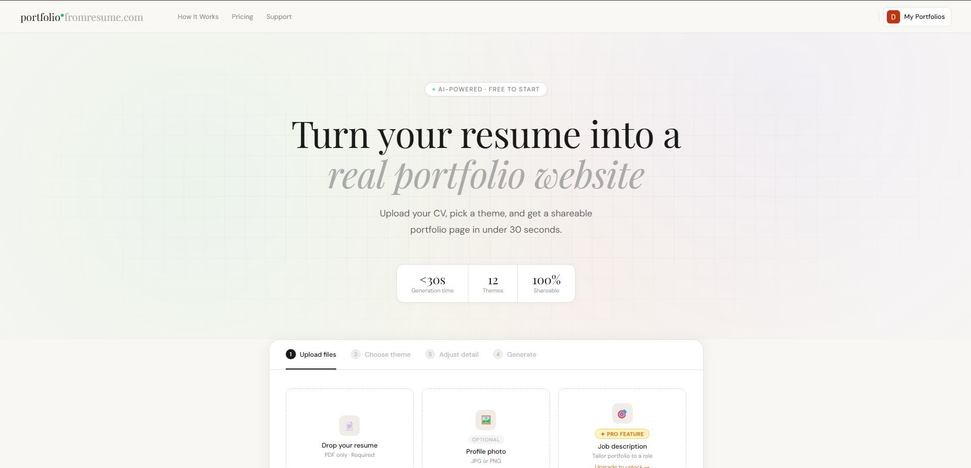 Portfolio From Resume gallery image