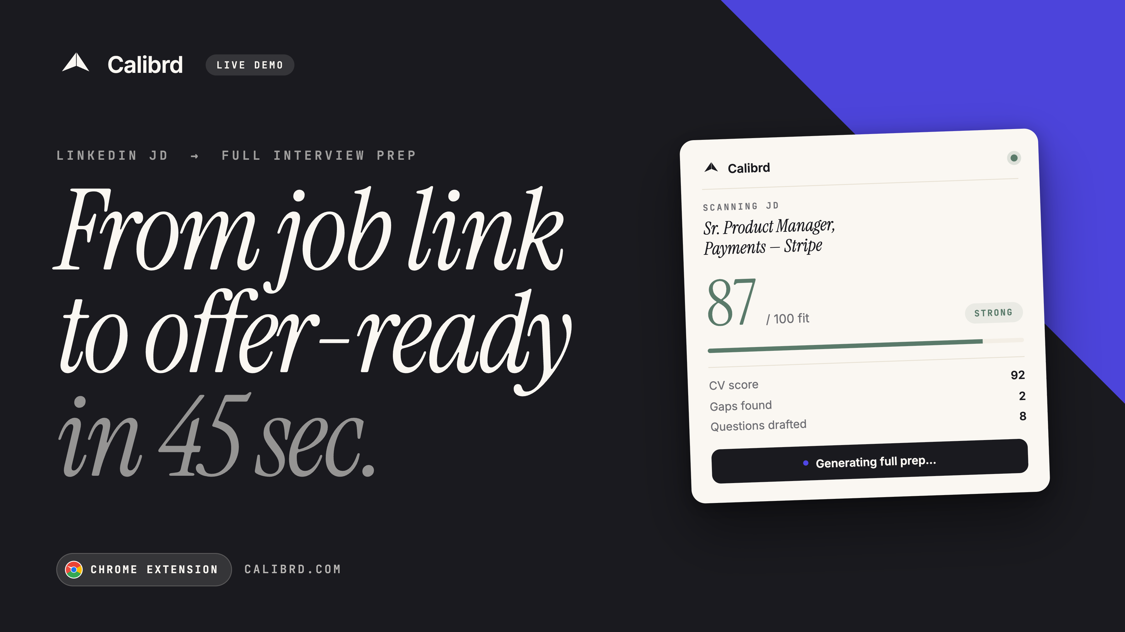 Calibrd — AI Interview Prep + ATS Resume