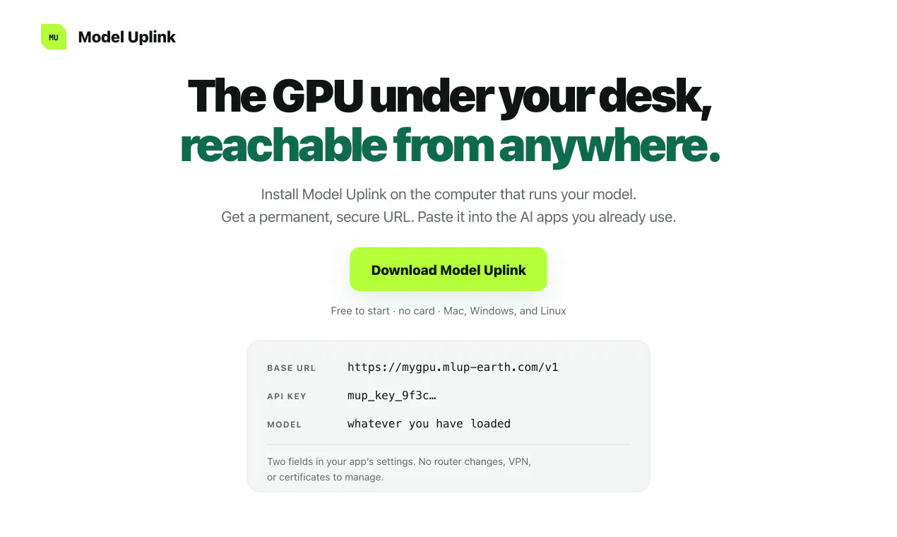 Model Uplink 截图