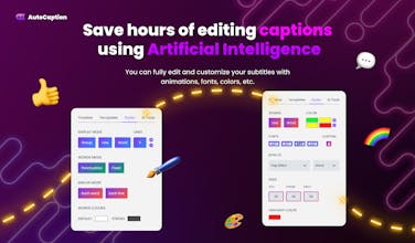 Rapid rendering process - Experience smooth production with AutoCaption&rsquo;s rapid rendering feature for a seamless video creation.