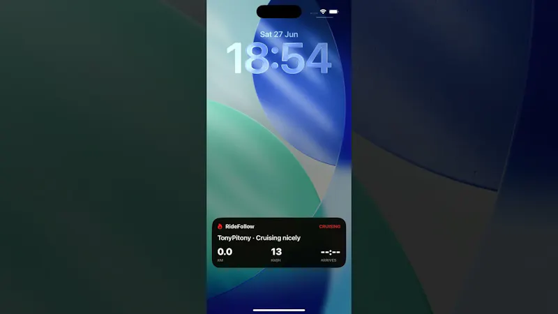 RideFollow screenshot 1 (video preview)