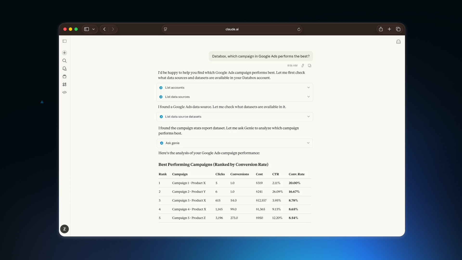 Databox MCP - Screenshot 2 showing product features and functionality