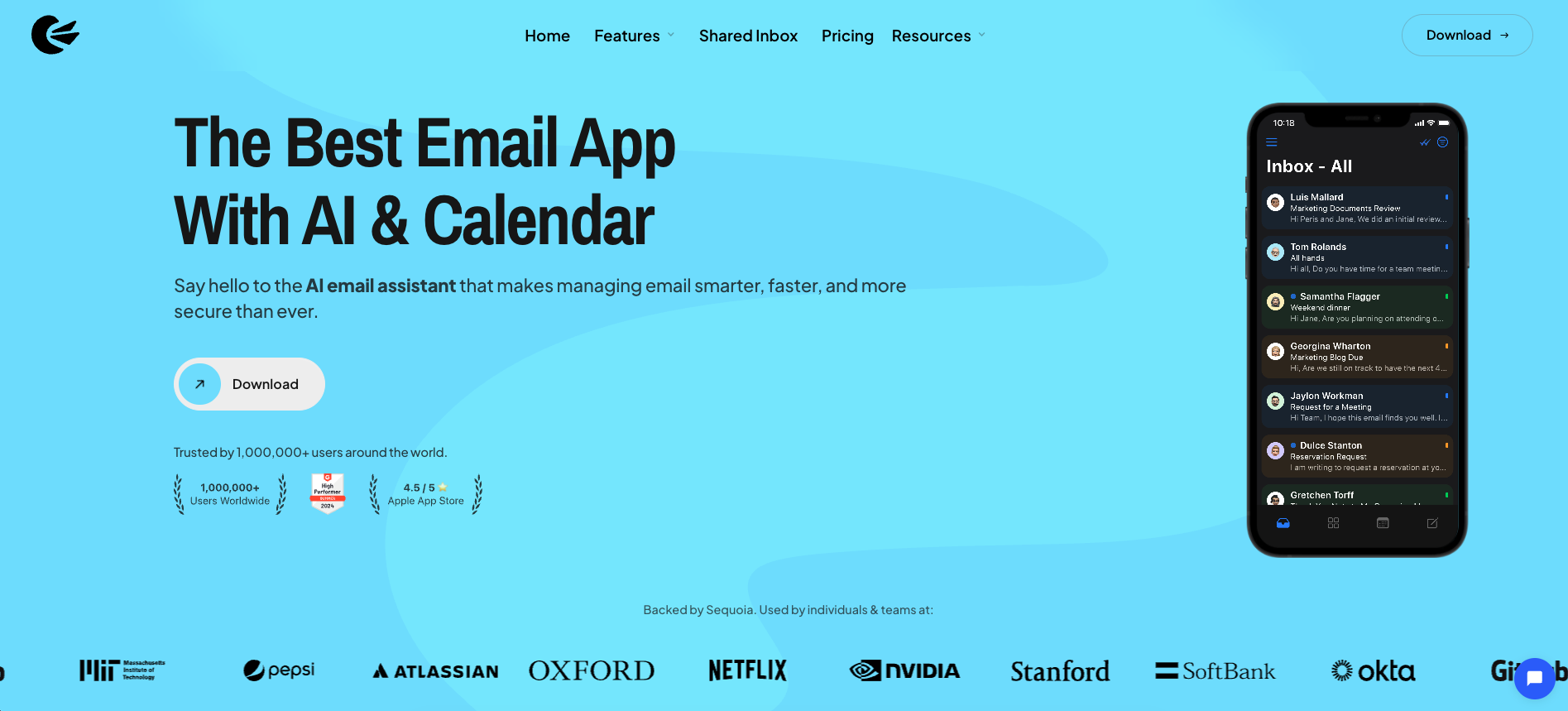 Canary Mail - Main product screenshot demonstrating key features and user interface