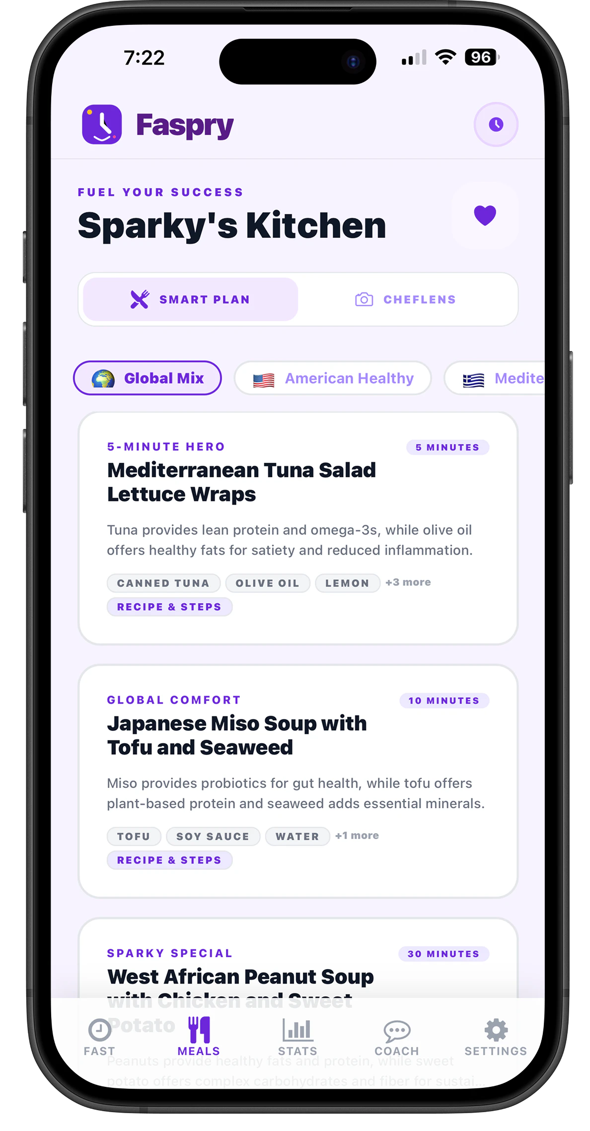 Faspry: Fasting, Recipes, & Wellness 截图 4
