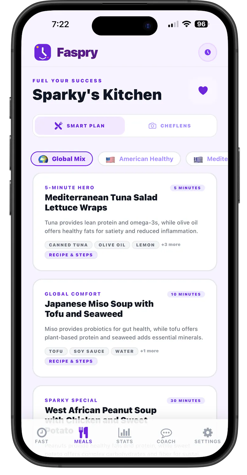Faspry: Fasting, Recipes, & Wellness screenshot 4