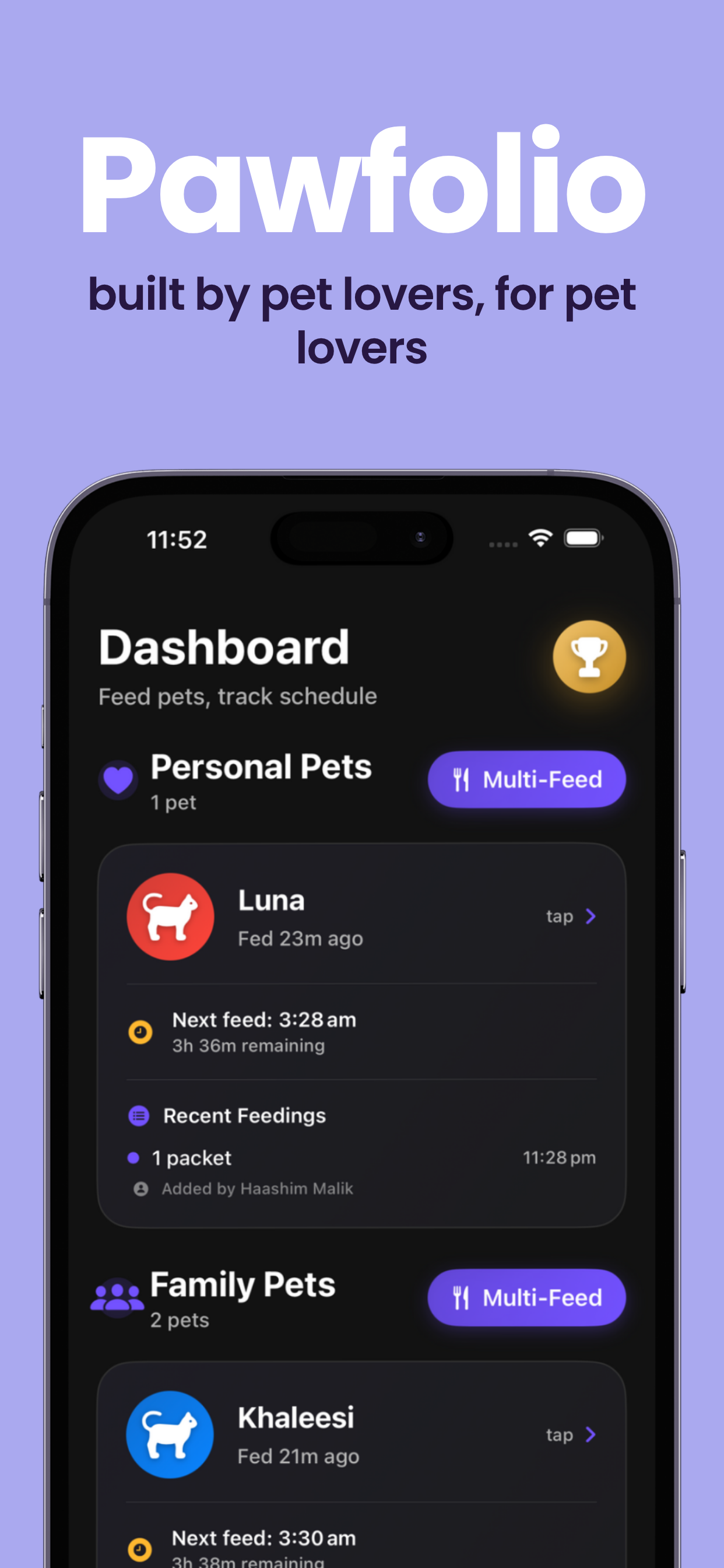 Pawfolio: Pet Tracker & Care gallery image