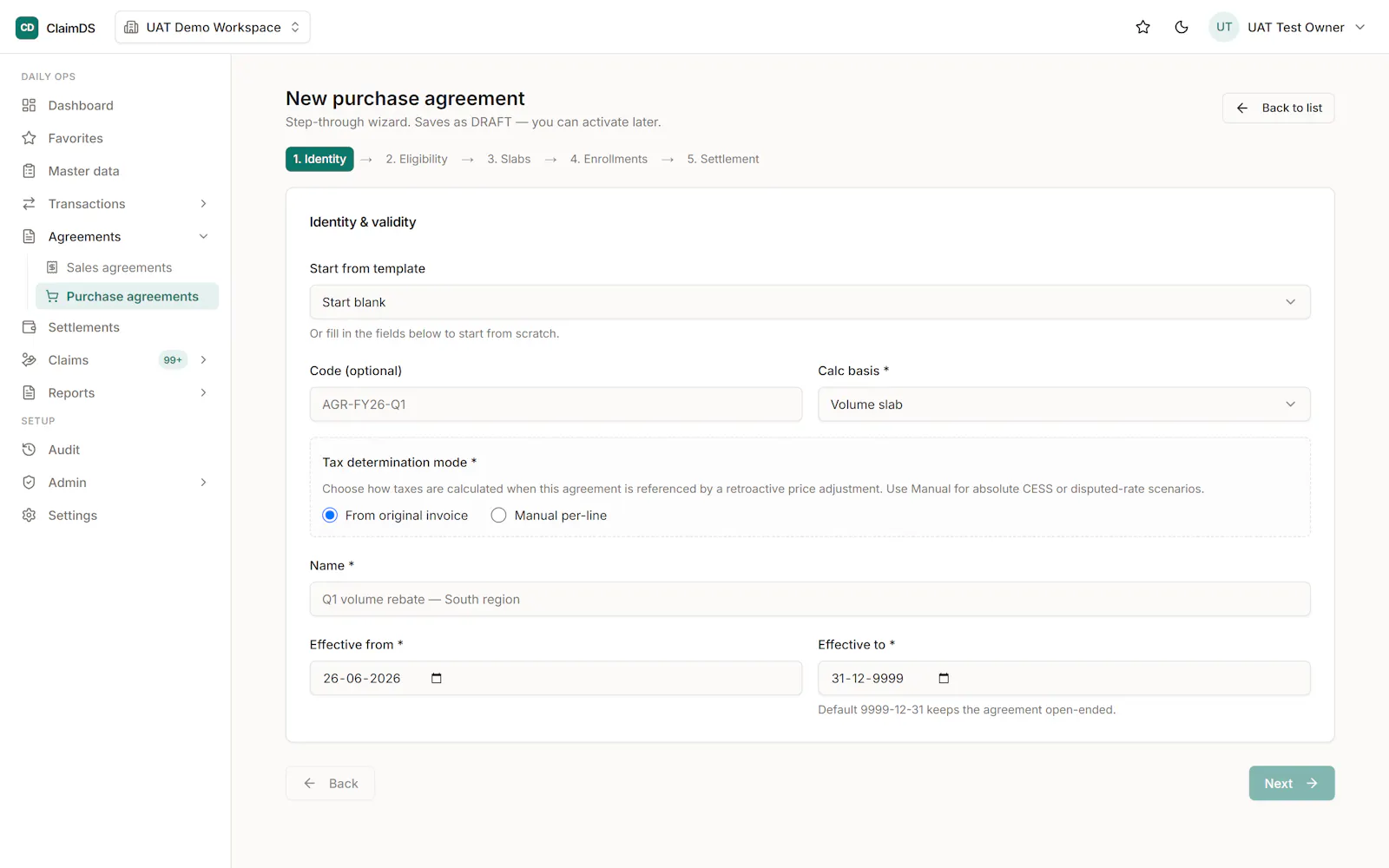 ClaimDS-B2B Rebates, TPM, Claims for SMB screenshot 2