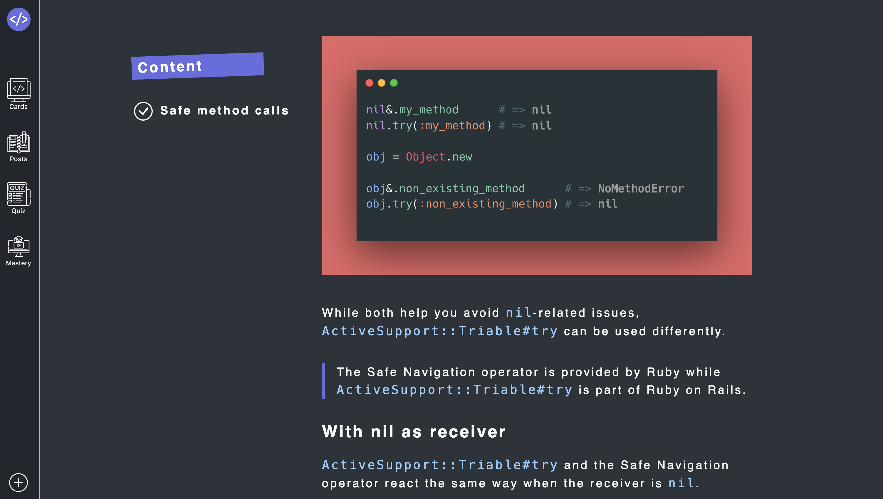 Rubycademy - ¡La plataforma todo en uno para aprender Ruby & Ruby en Rails! media 4