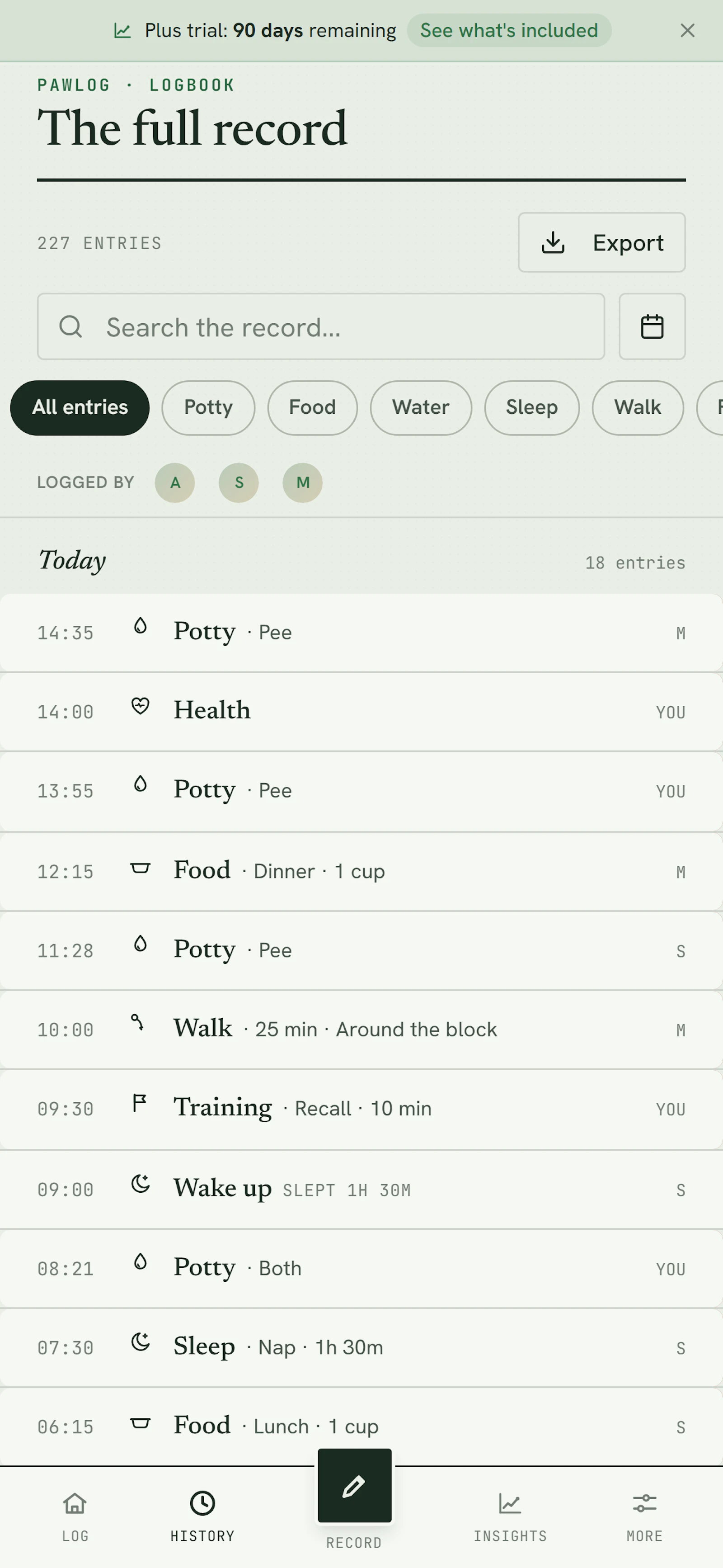 PawLog screenshot 4
