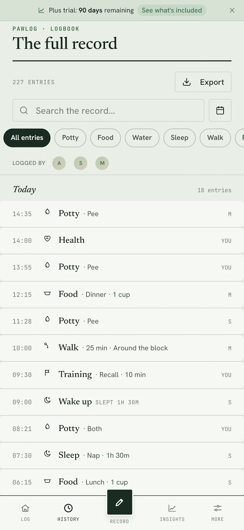 PawLog screenshot 4