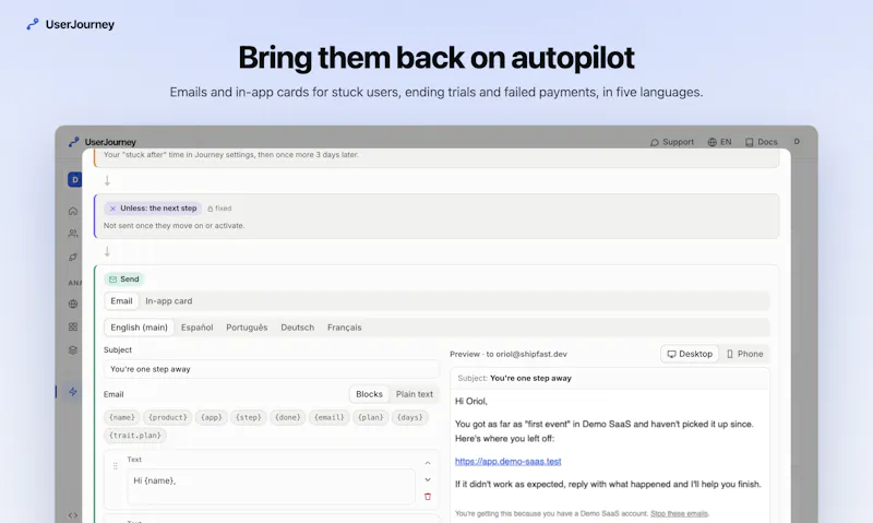 UserJourney screenshot 9