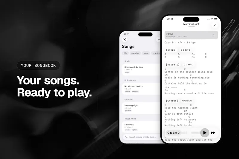 chordlist screenshot 3