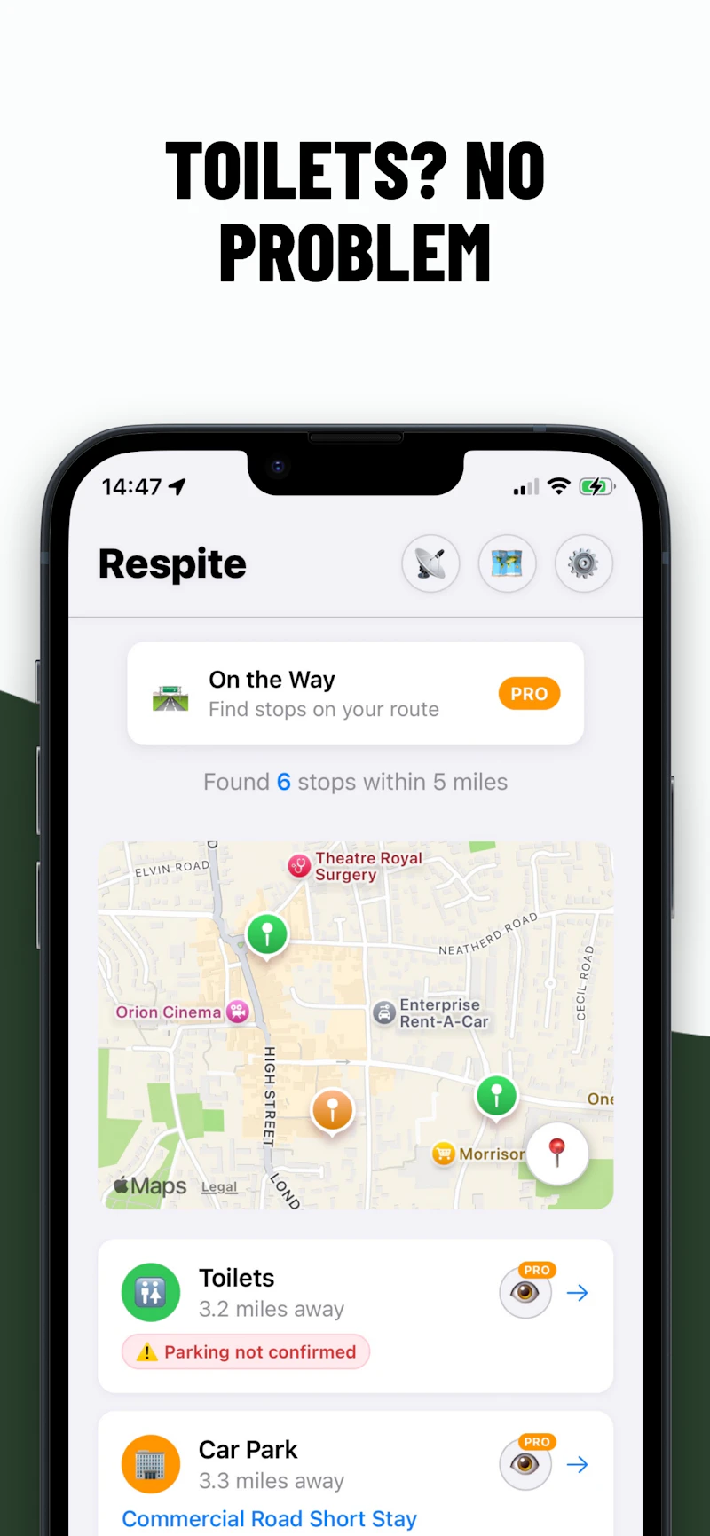 Respite Driver - Layby Finder screenshot 6