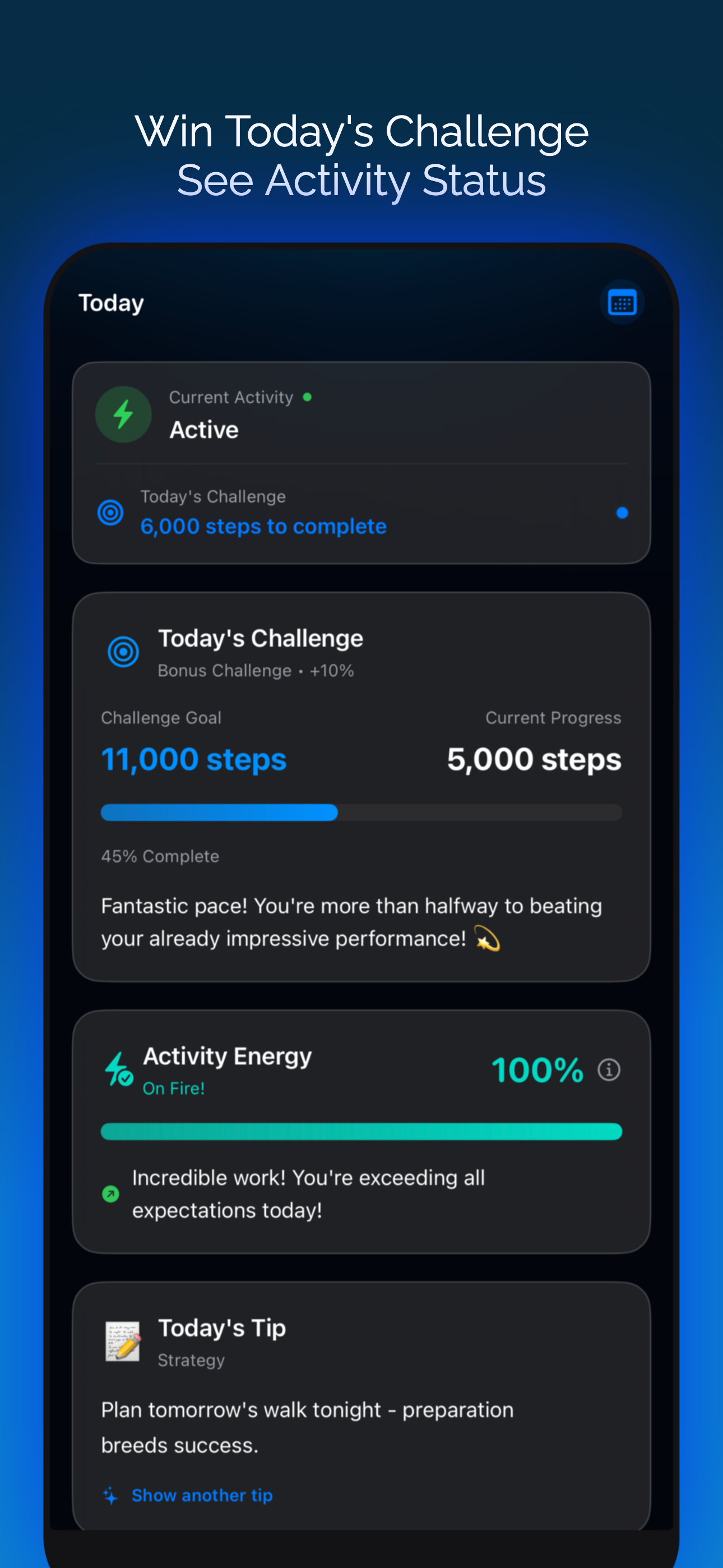 Steply: Steps App Pedometer - Screenshot 5 showing product features and functionality