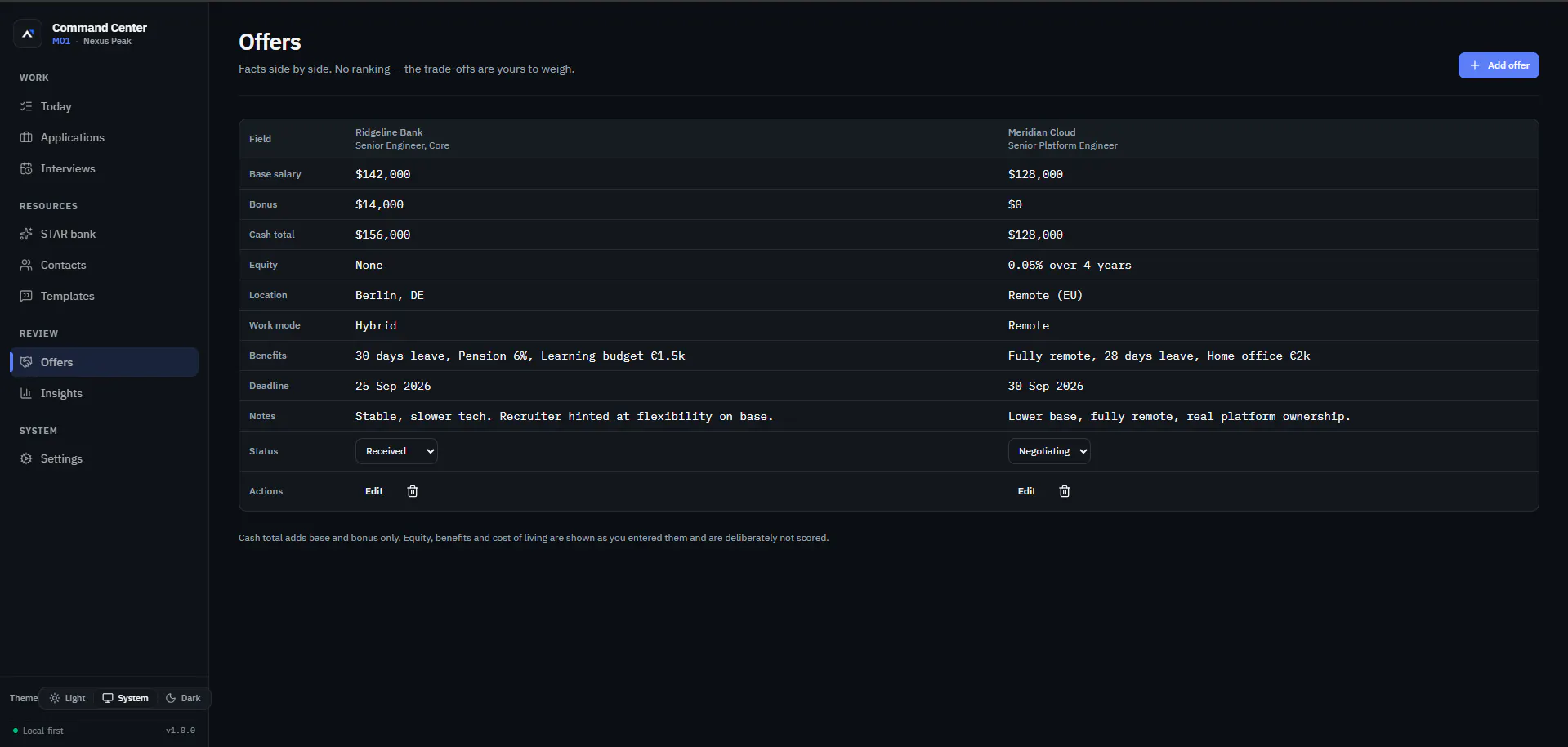 M01 — Job Search Command Center gallery image