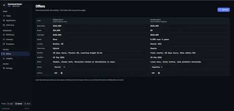 M01 — Job Search Command Center gallery image