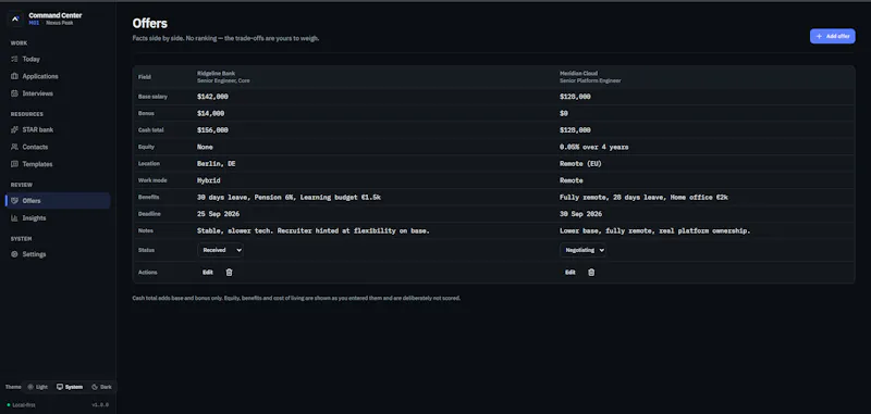 M01 — Job Search Command Center screenshot 3