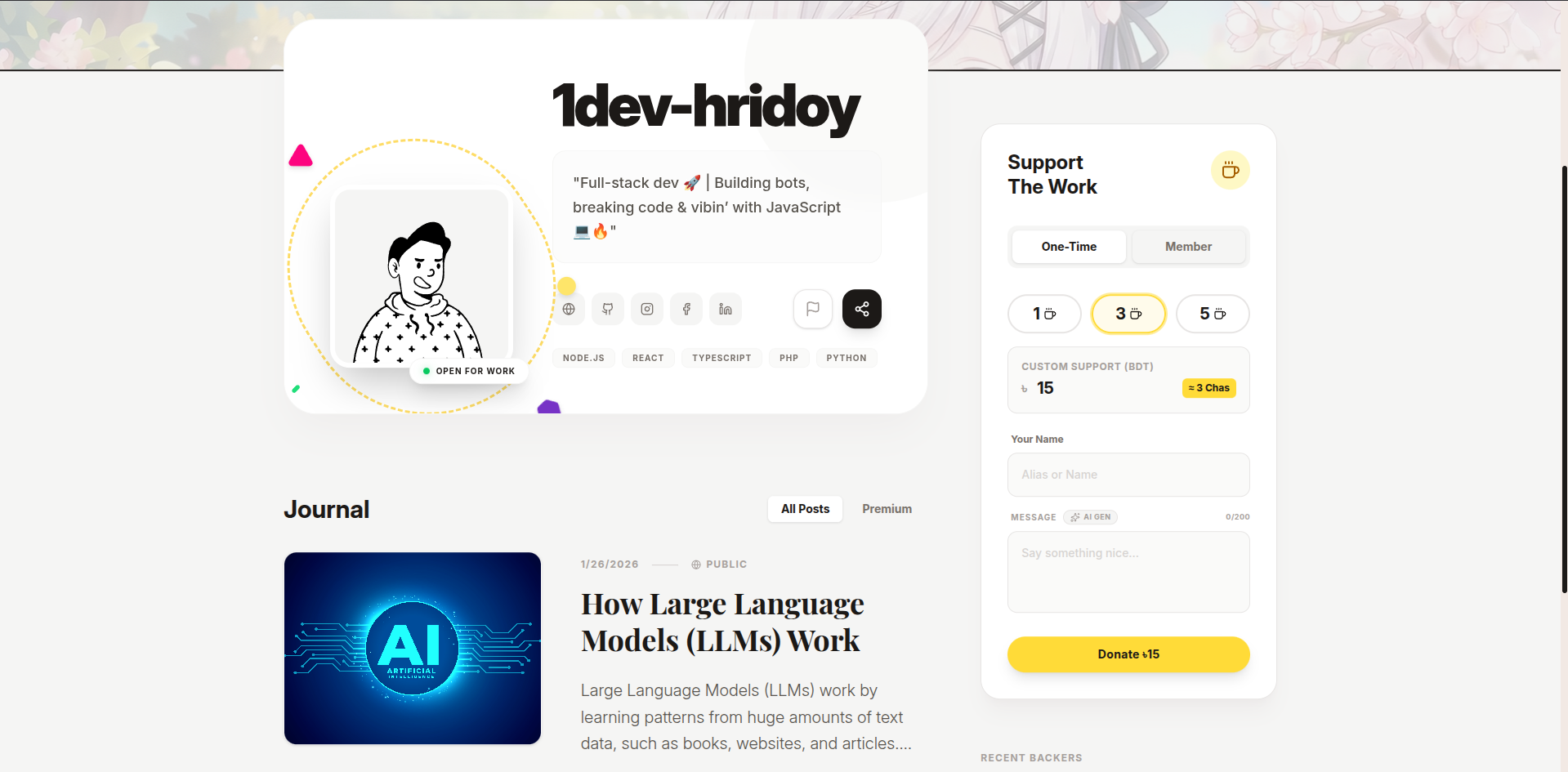 BuyMeACha gallery image