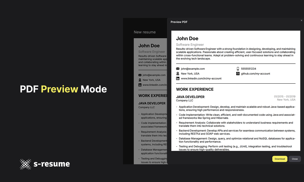 S-Resume Builder gallery image