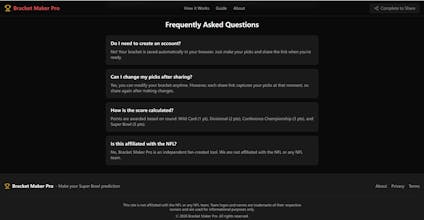 NFL Bracket Maker gallery image
