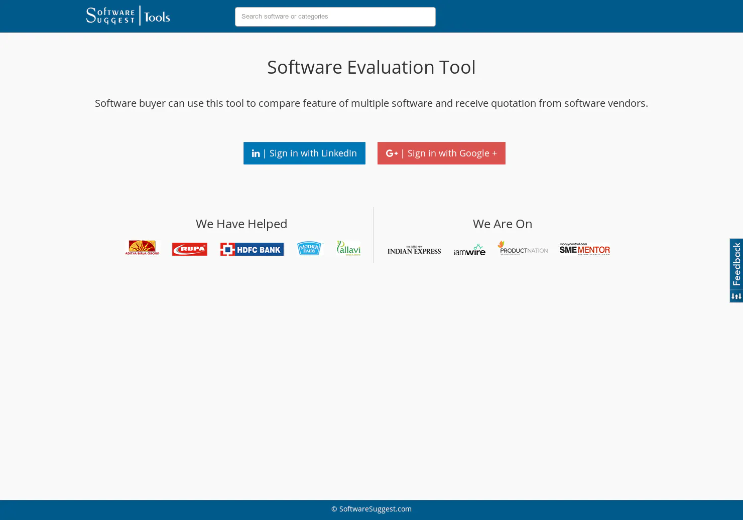 Software Evaluation Tool