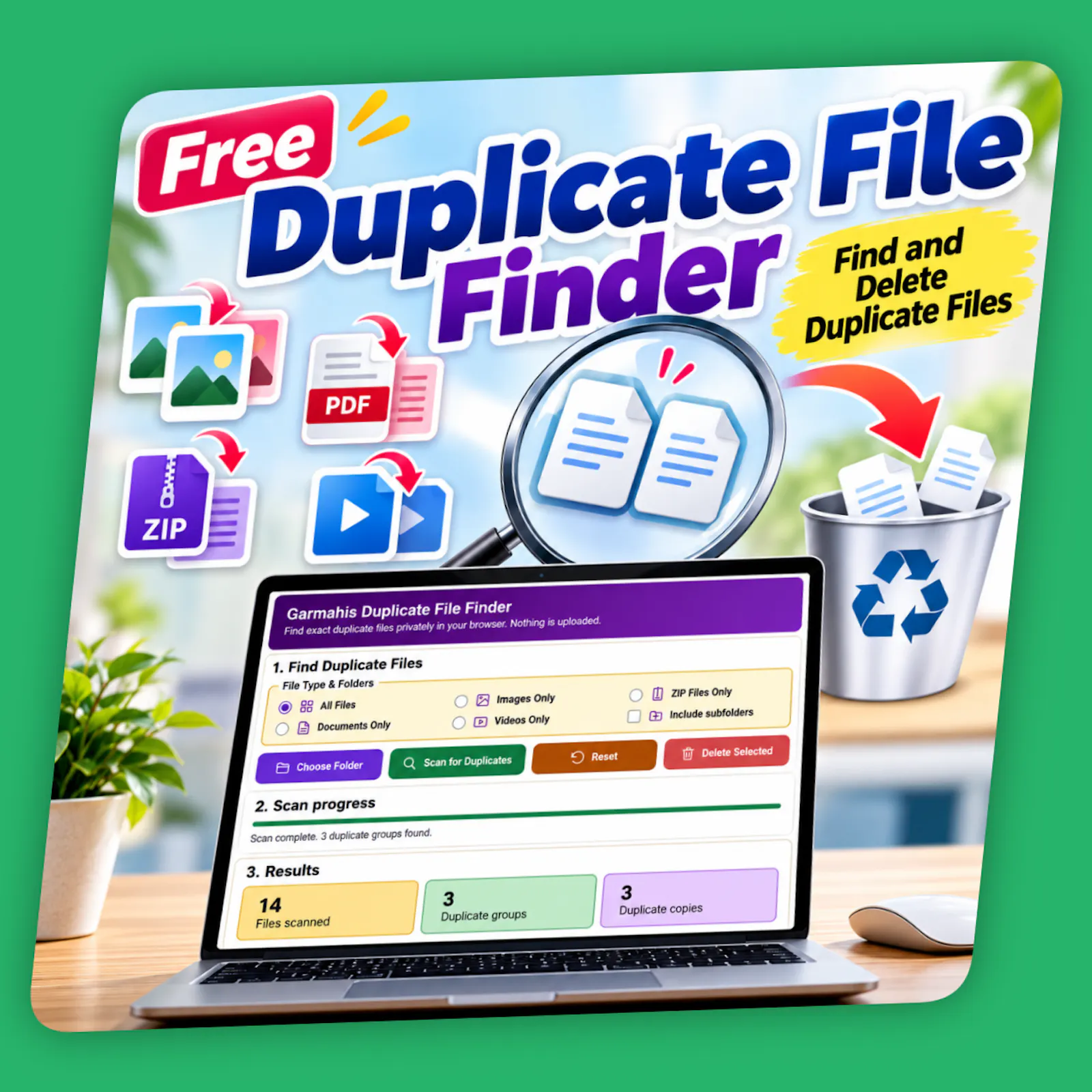 Free Duplicate File Finder Online screenshot 1