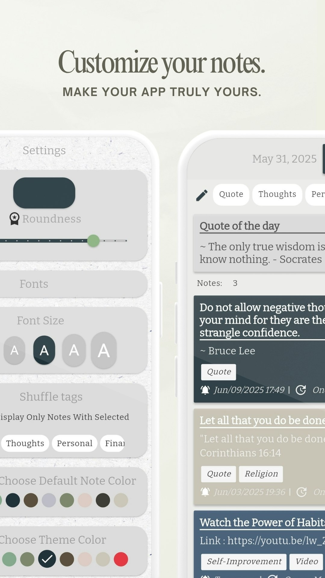 Memori Note - Notes to remember - Card-style notes with smart random reminders and shuffle. media 5
