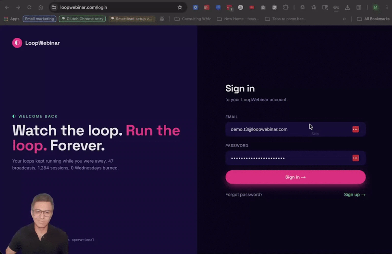 LoopWebinar screenshot 1 (video preview)