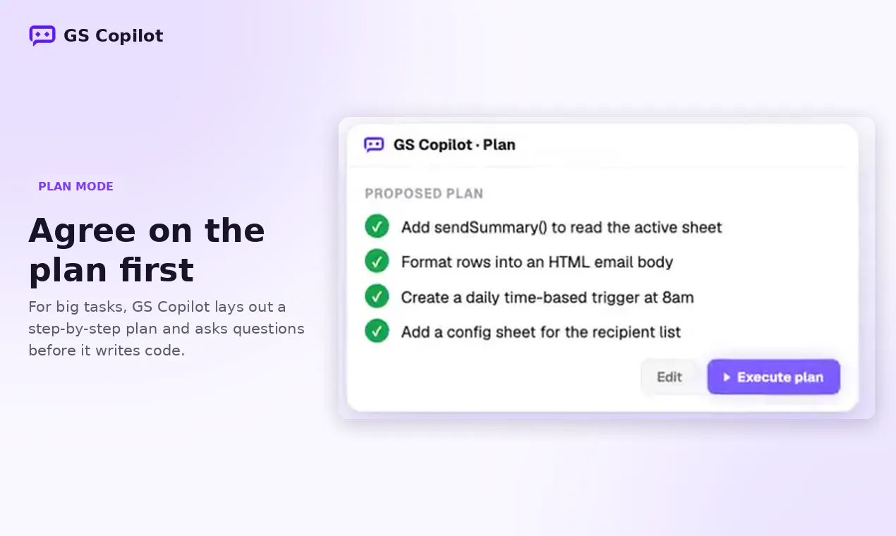 Google Apps Script Copilot gallery image