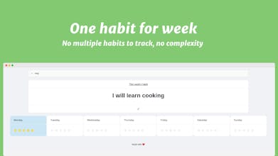 WeekHabit gallery image