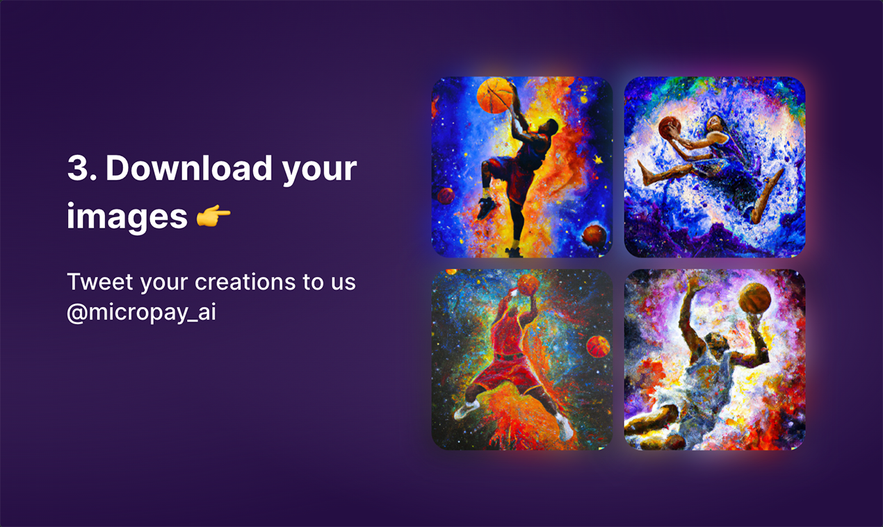 ไมโครจาก 2 - Pay-as-you-go dalle-2 เครื่องกำเนิดภาพขับเคลื่อนโดย bitcoin media 4