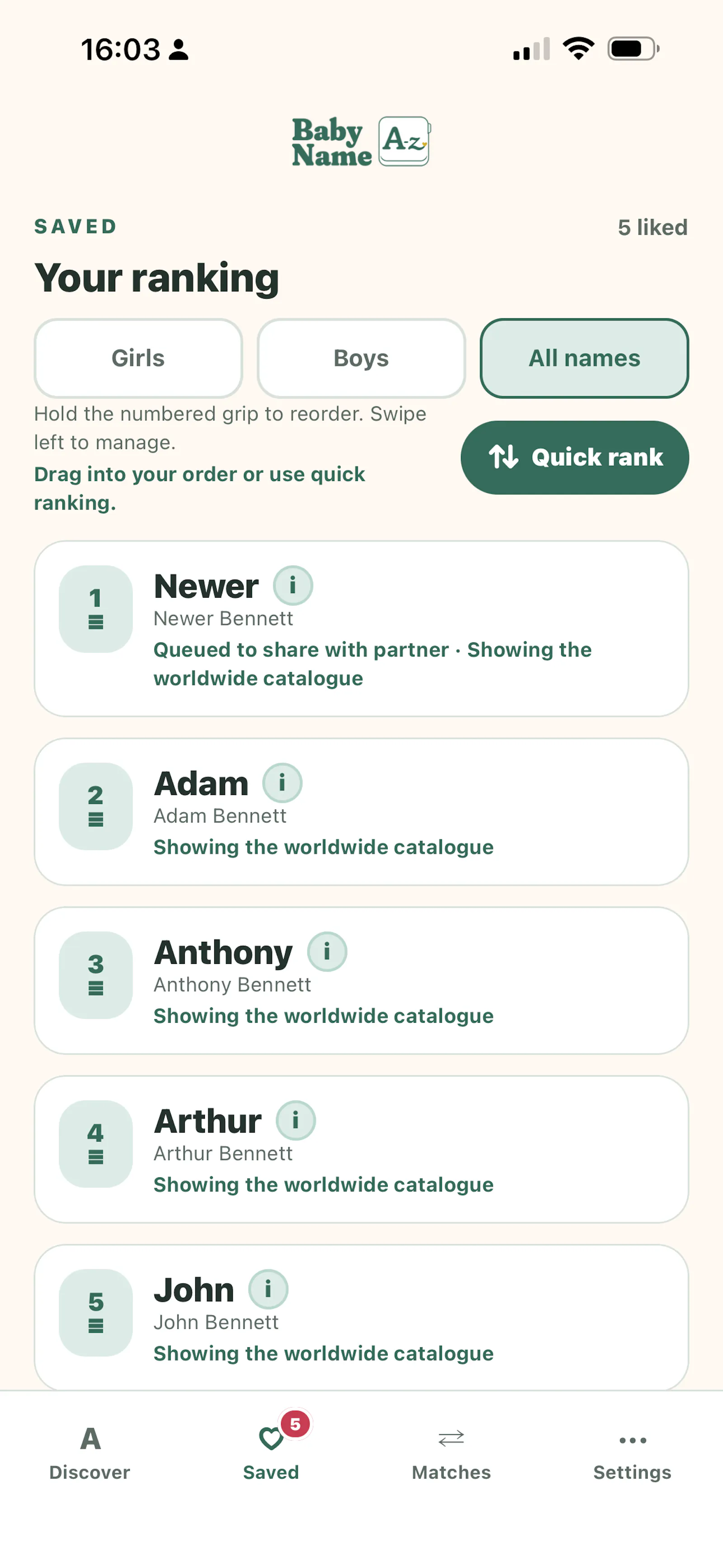 Baby Name A-Z screenshot 7