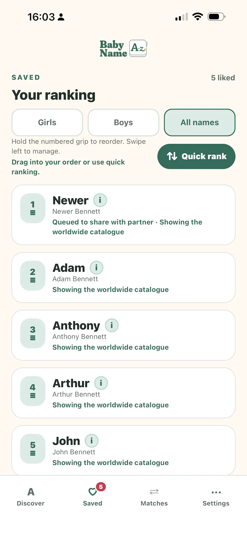 Baby Name A-Z screenshot 7
