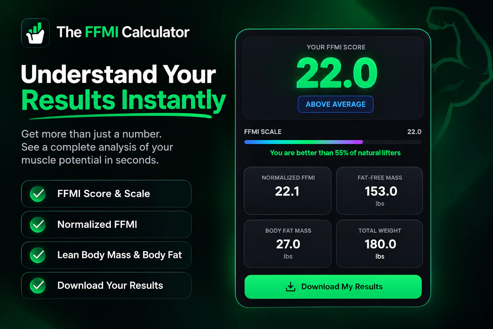 The FFMI Calculator screenshot 3