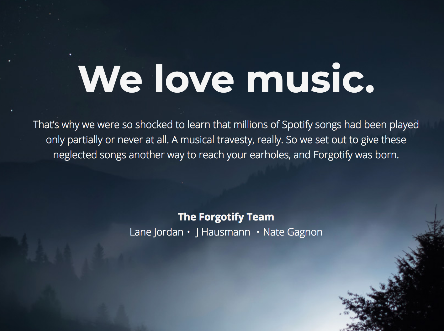 Forgotify gallery image