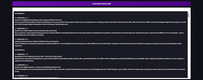 NEXUS IPSUM screenshot 4