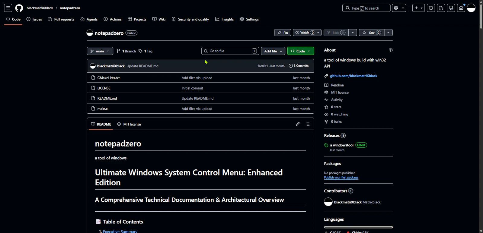 notepadzero screenshot 1
