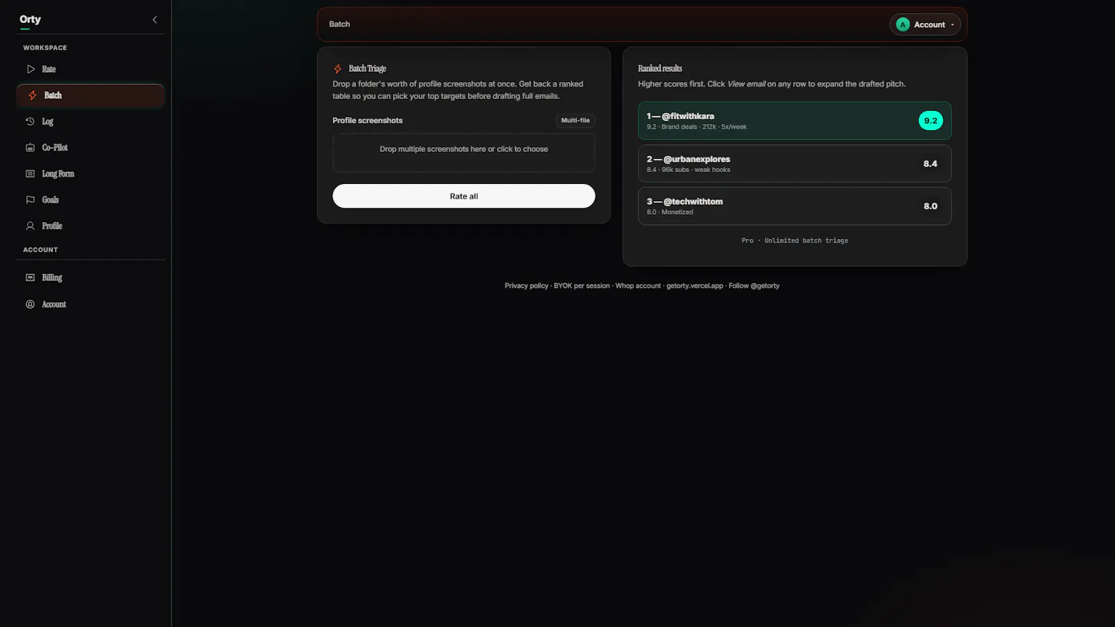 Orty screenshot 2