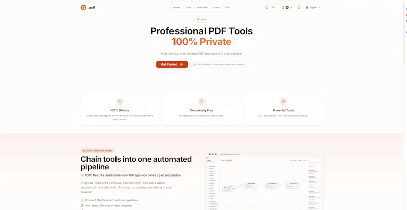 zPDF 118 Tools & PDF Workflow Automation screenshot 1
