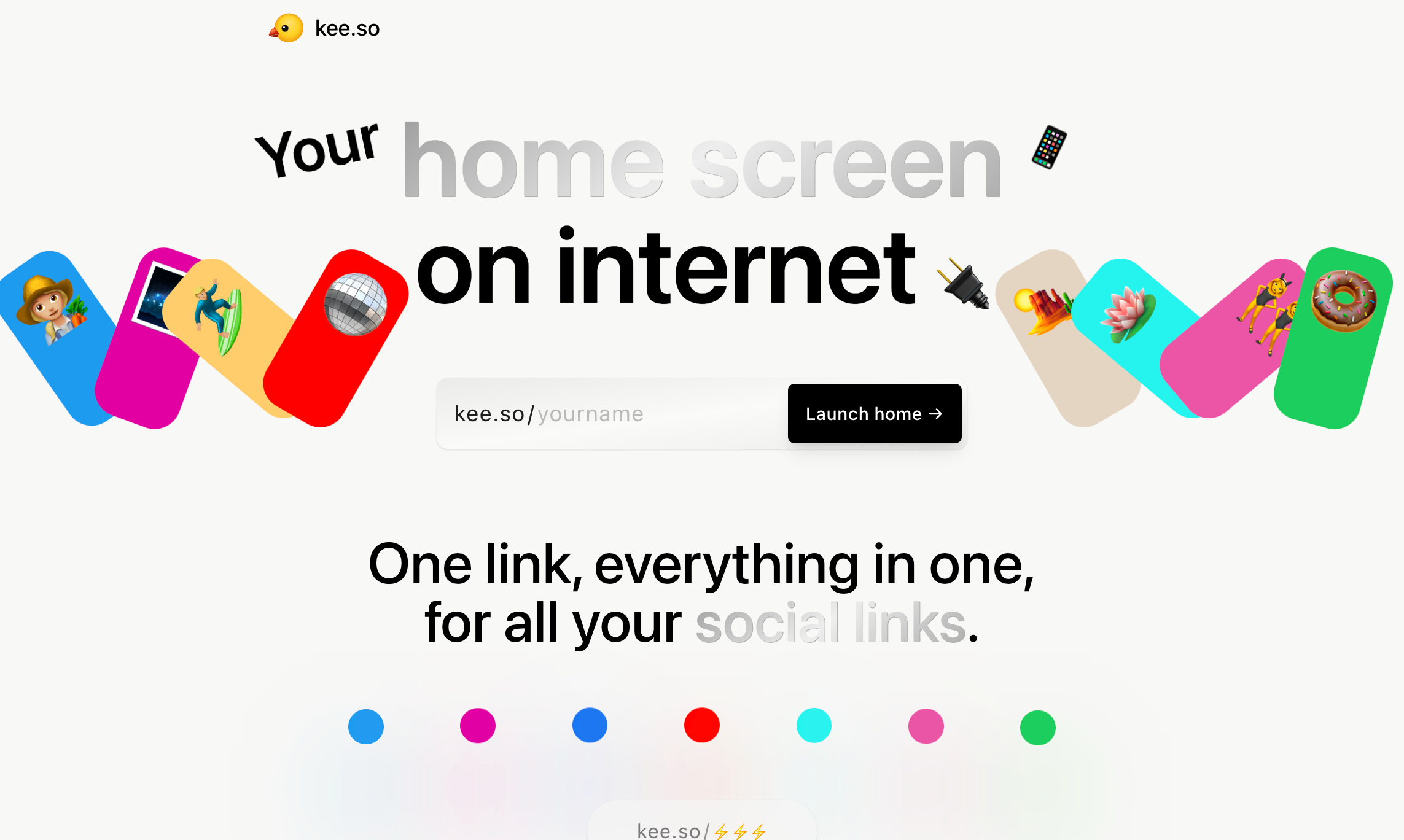 startuptile kee.so-Your home screen on internet ??