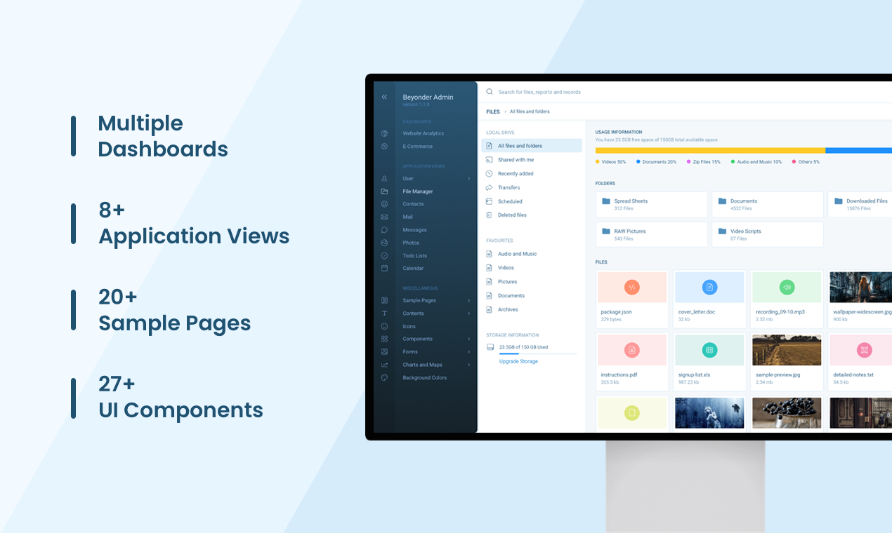 Beyonder - Angular Dashboard Template gallery image