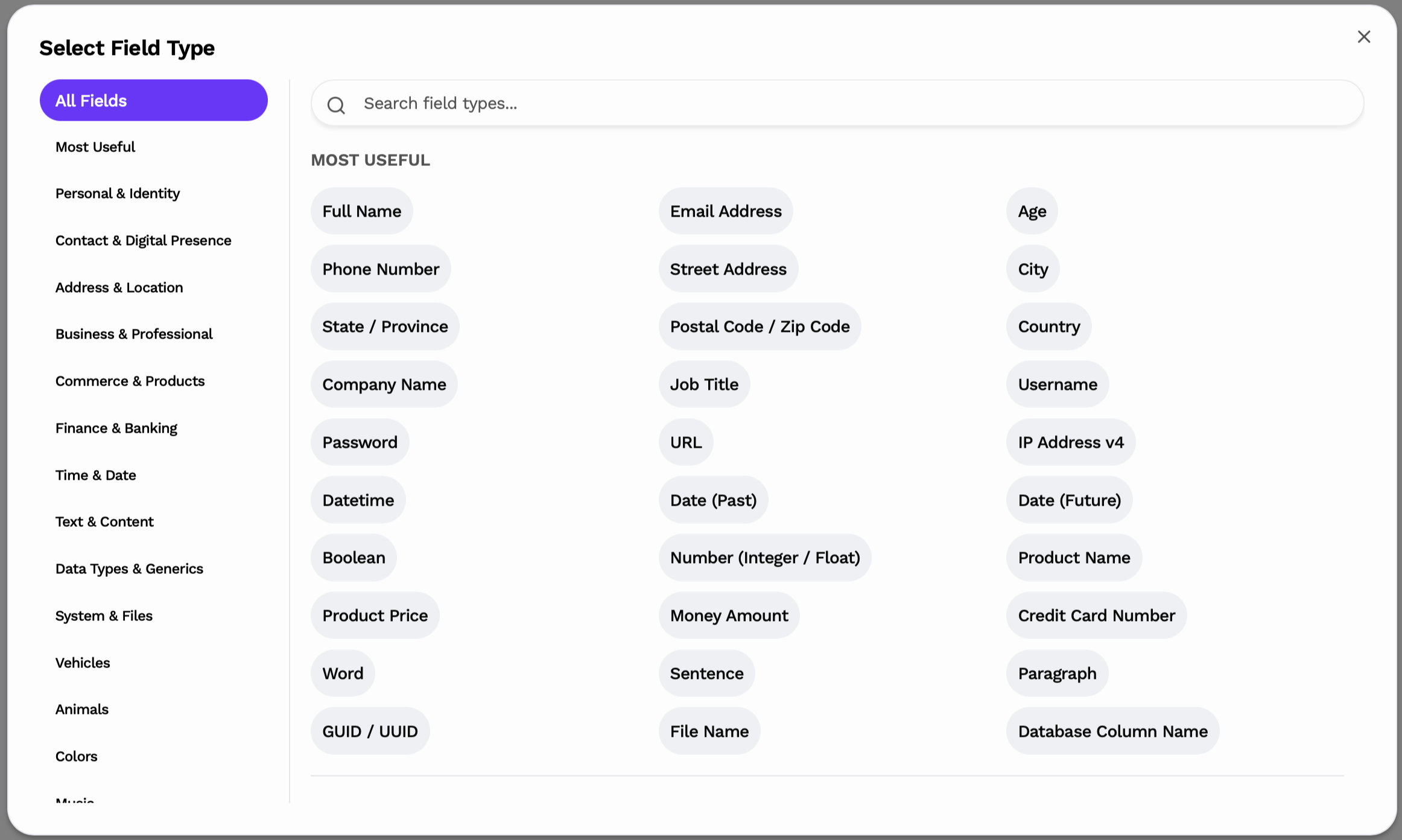 Free Mock Data Generator - Screenshot 3 showing product features and functionality