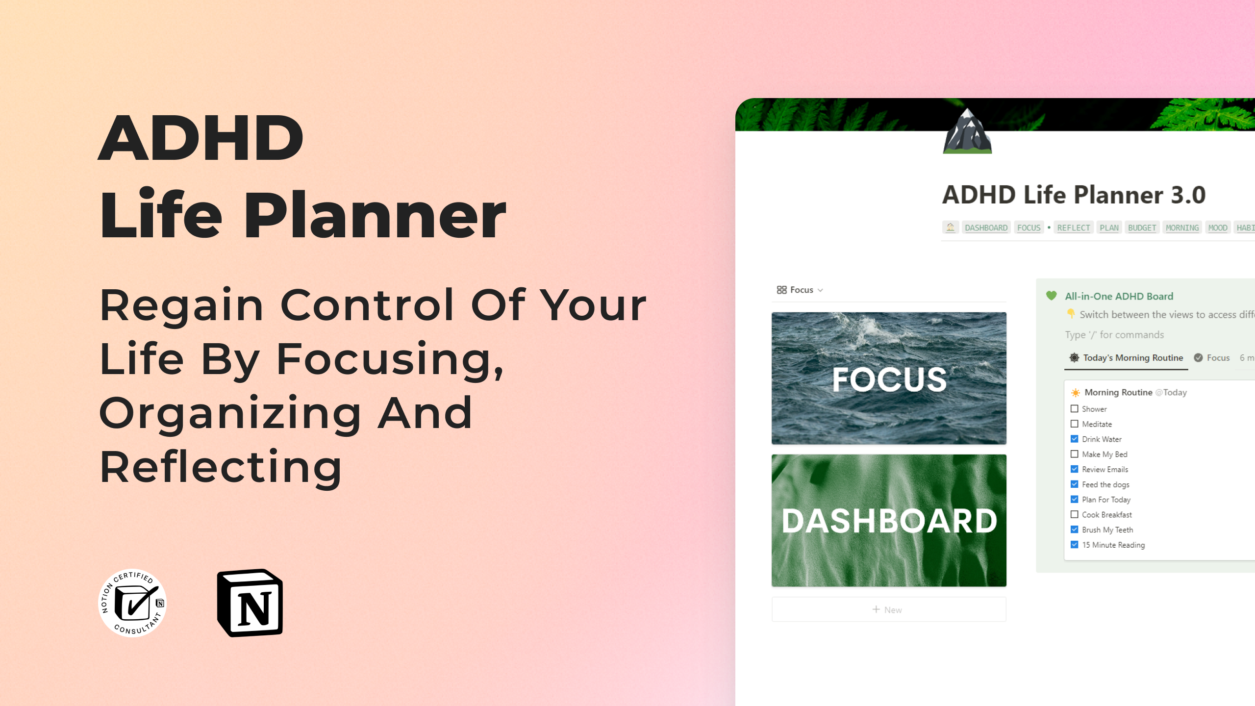 وسائط ADHD Life Planner 3.0 - قم بتحويل فوضىك إلى قالب فكرة 2