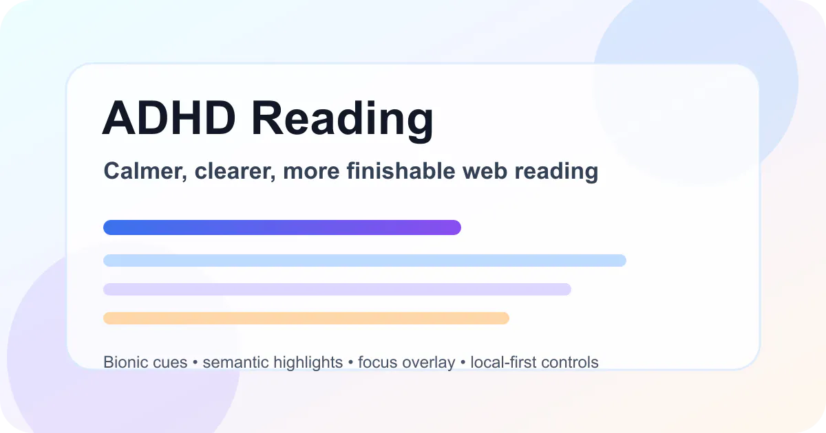 ADHD Reading gallery image