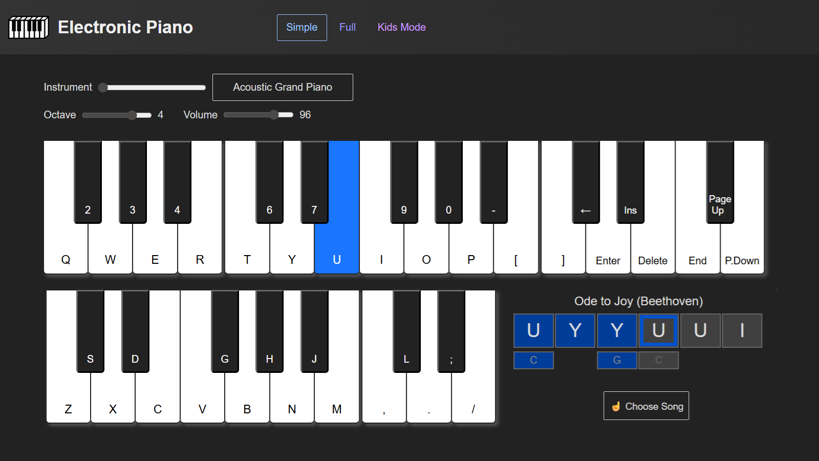 Electronic Piano – No install, just play media 2