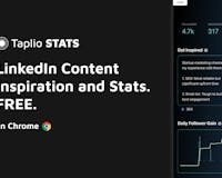 Taplio Stats for LinkedIn image