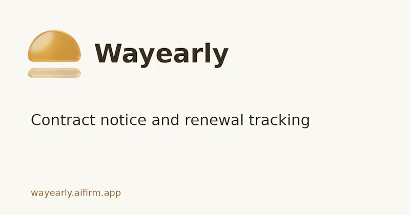 Wayearly screenshot 1